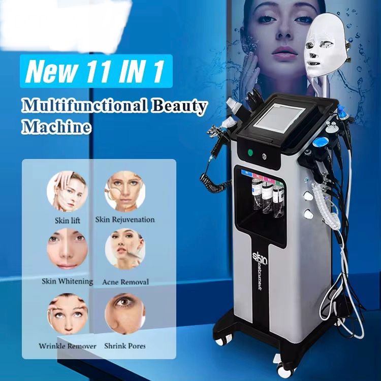 Skin Instrument 11 in 1 with LED Mask | جهاز تنظيف وتقشير البشرة بـ11 مرحلة مع قناع ليد - Image 2