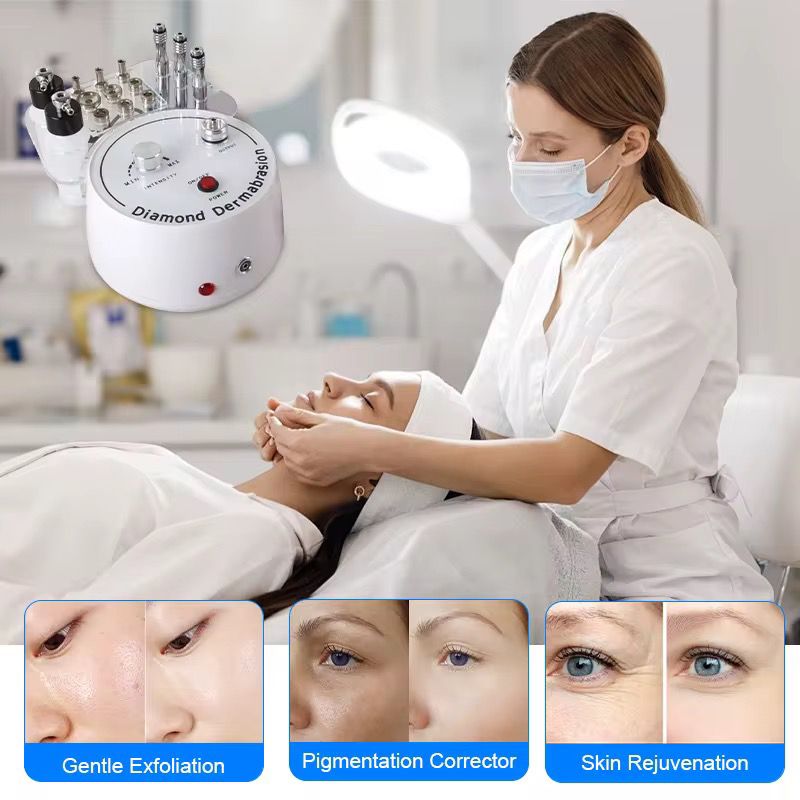 Diamond Microdermabrasion Circular | جهاز التقشير الكريستالي لإزالة الخلايا الميتة وتجديد البشرة - Image 3