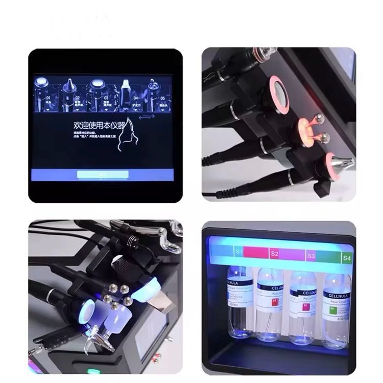 Skin Instrument 11 in 1 with LED Mask | جهاز تنظيف وتقشير البشرة بـ11 مرحلة مع قناع ليد - Image 3