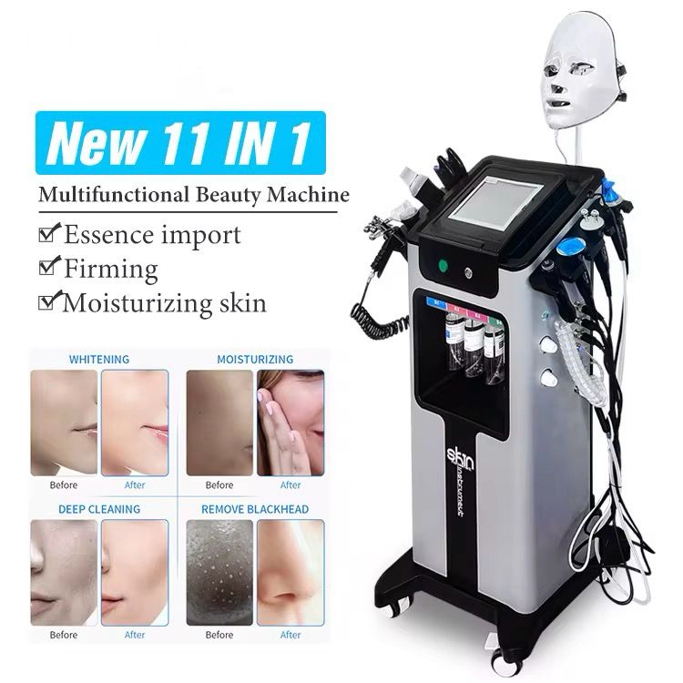 Skin Instrument 11 in 1 with LED Mask | جهاز تنظيف وتقشير البشرة بـ11 مرحلة مع قناع ليد - Image 4