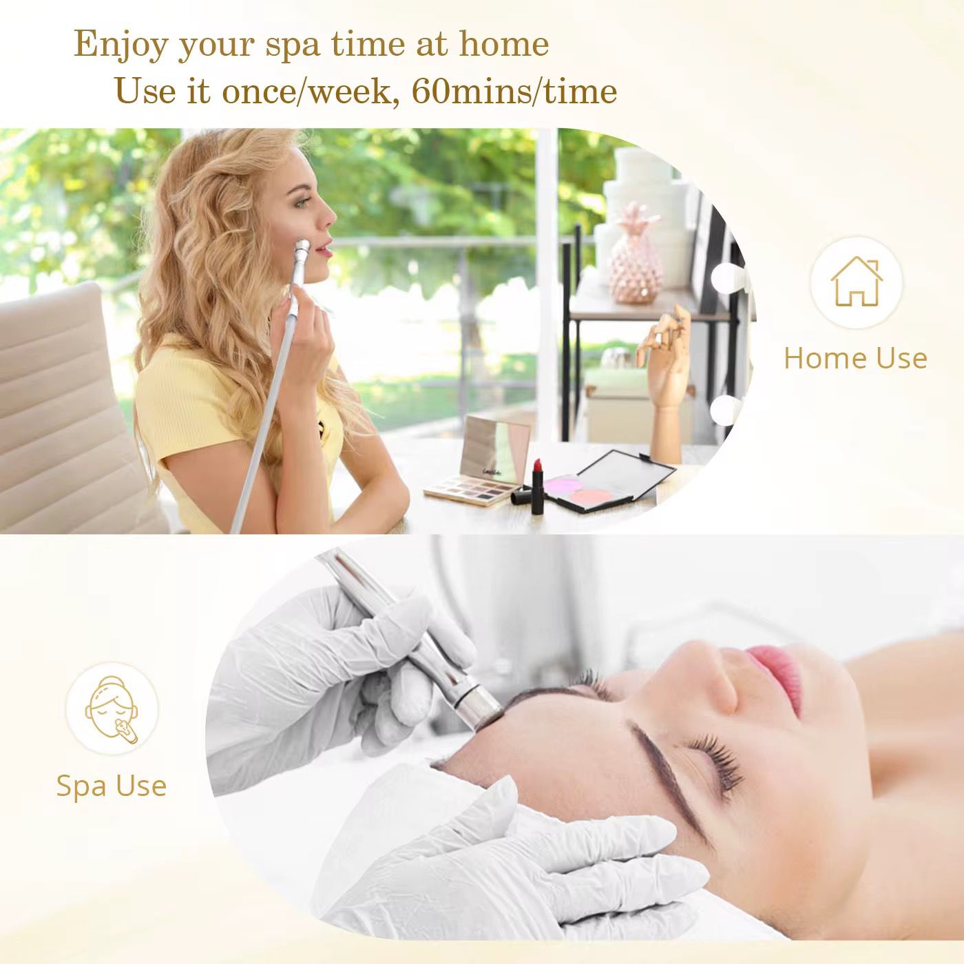 Diamond Microdermabrasion Circular | جهاز التقشير الكريستالي لإزالة الخلايا الميتة وتجديد البشرة - Image 9