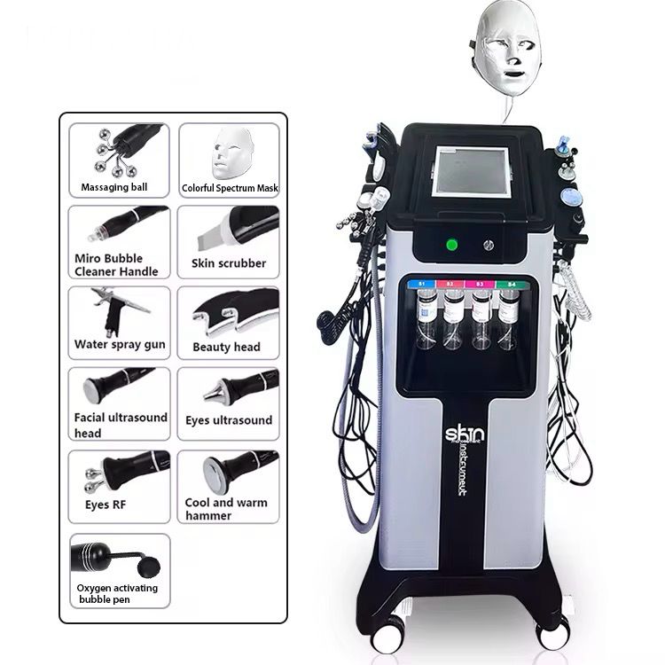 Skin Instrument 11 in 1 with LED Mask | جهاز تنظيف وتقشير البشرة بـ11 مرحلة مع قناع ليد - Image 5