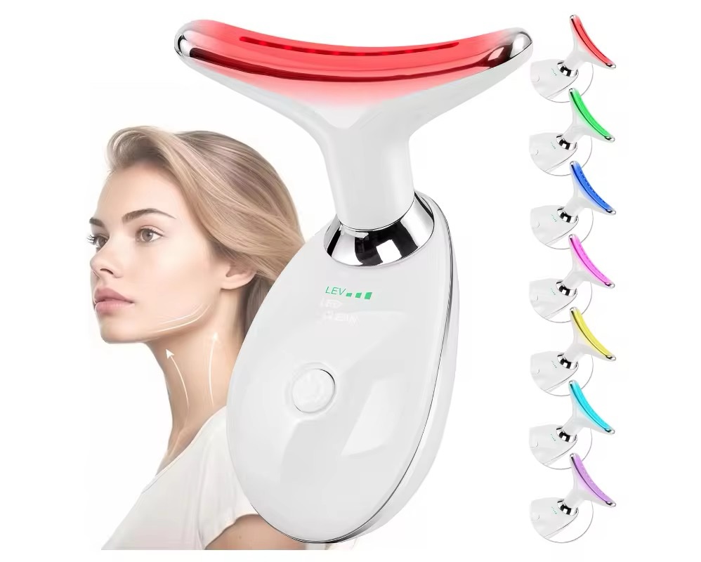 جهاز شد ورفع الرقبة والوجه LED & EMS – 7 ألوان ضوئية
