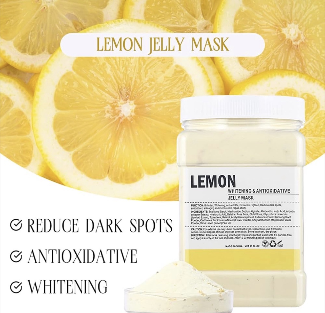 ماسك جيلي الليمون – Lemon Jelly Mask (650g) - Image 3