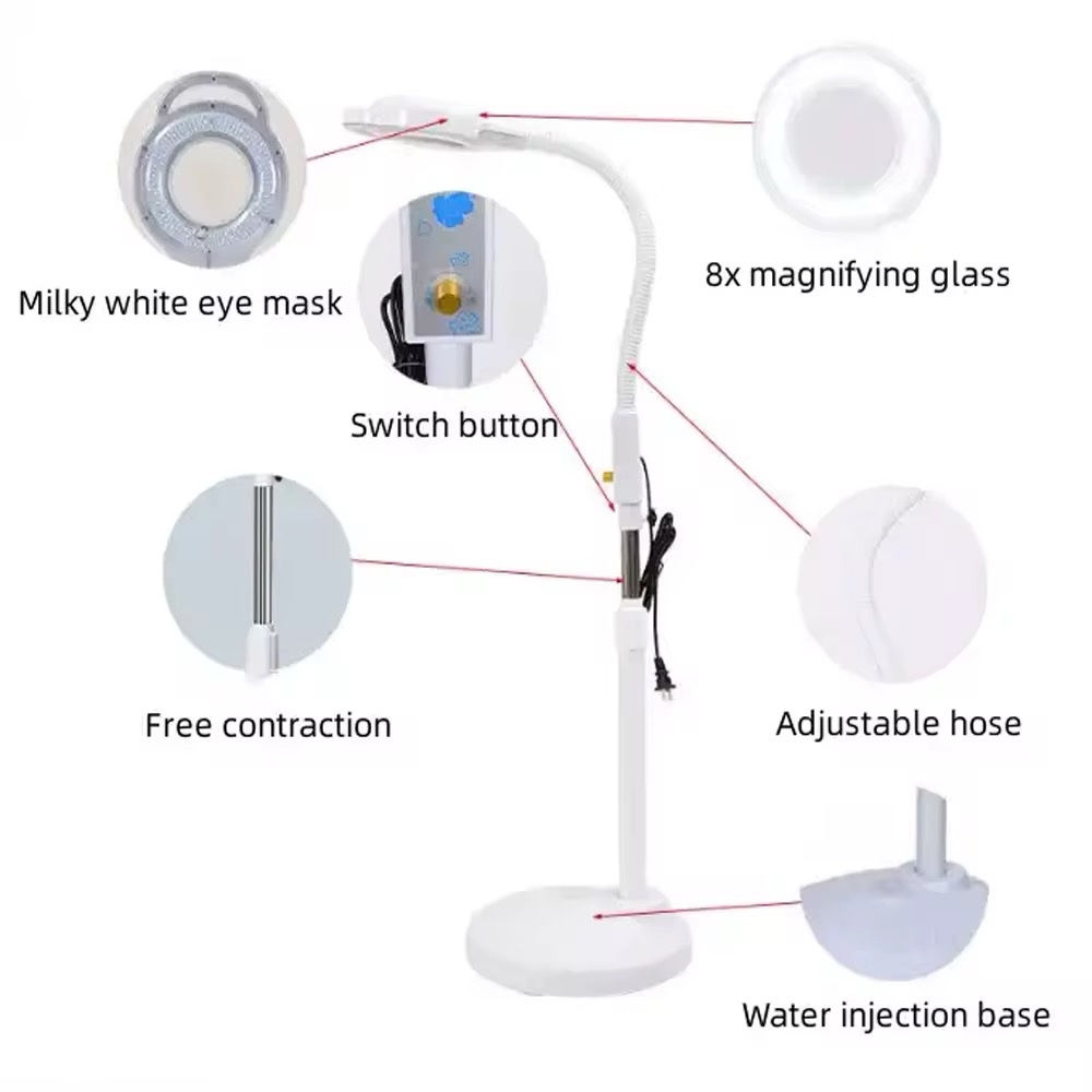 عدسة ليد احترافية للجلدية والتجميل – Professional LED Magnifying Lamp for Dermatology & Beauty - Image 8