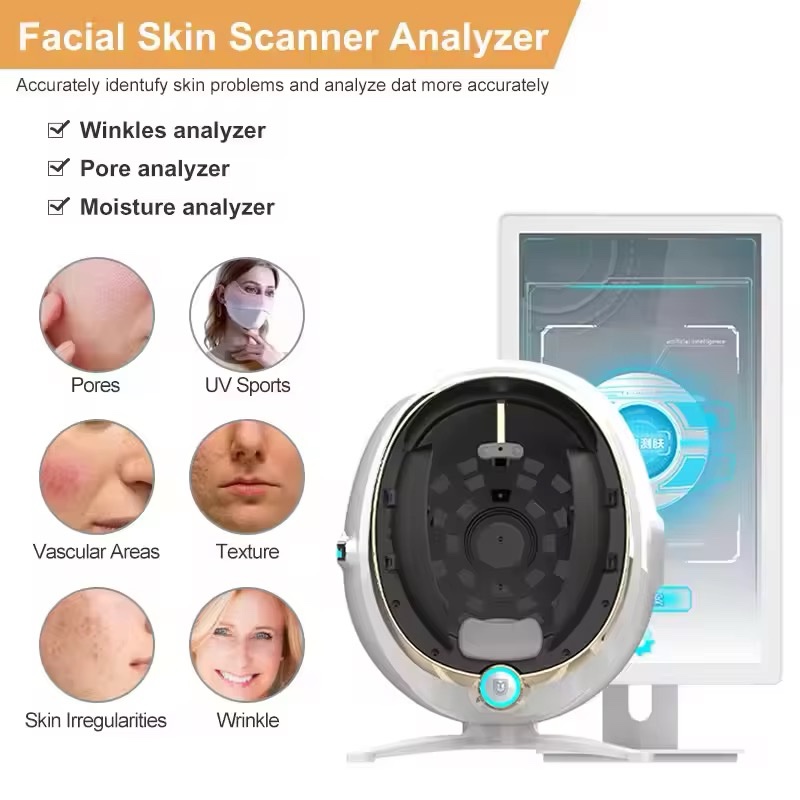 3D AI Facial Skin Analyzer – جهاز تحليل البشرة الذكي 3D بتقنية الـ8 أطياف وكاميرا 28MP | Smart Skin Diagnostic Machine - Image 8