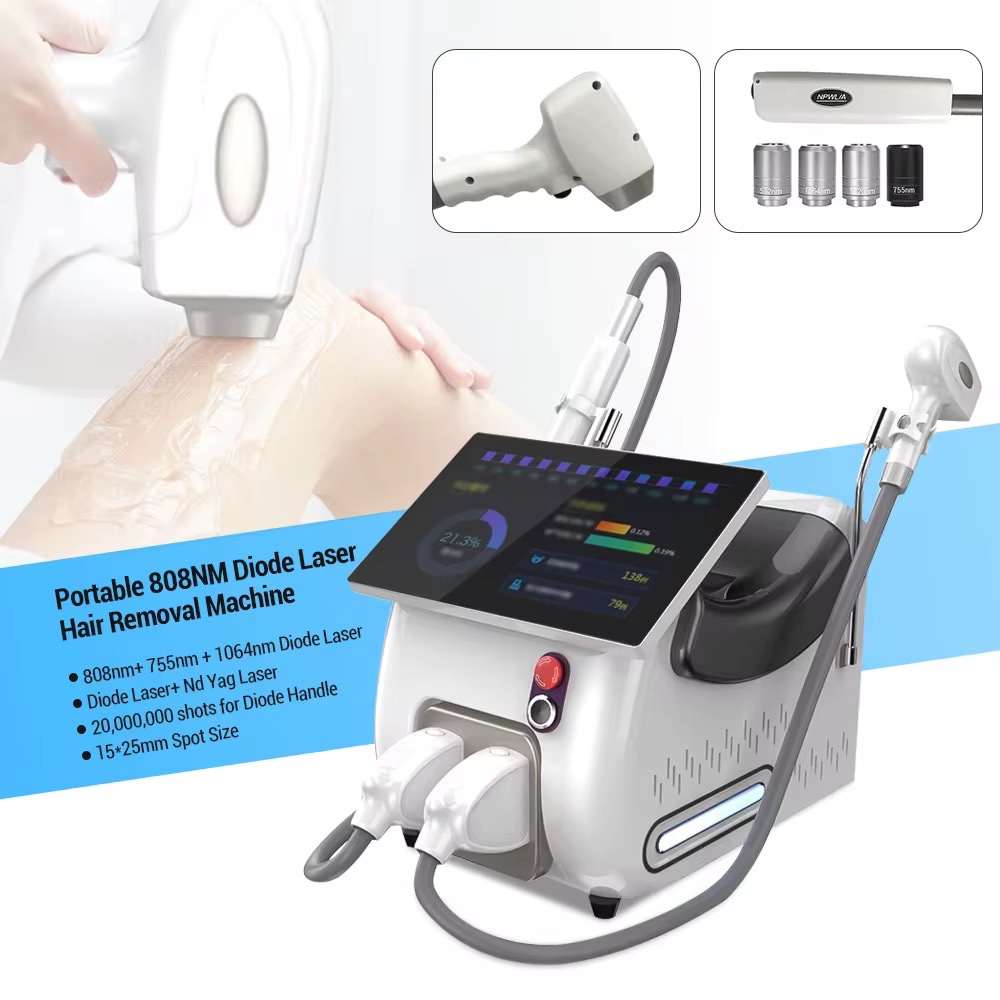 2 in 1 Diode Laser + ND Yag Pico – جهاز ليزر لإزالة الشعر والوشم بتقنية 808 | Hair & Tattoo Removal Machine - Image 10