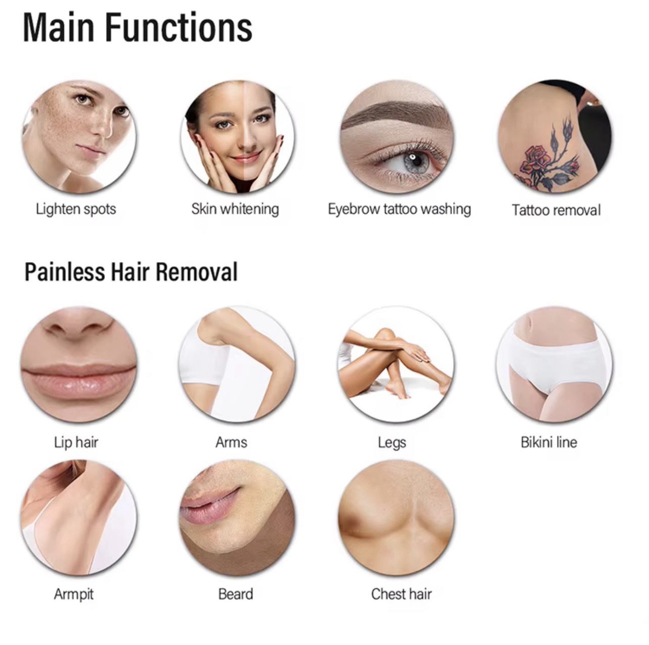 2 in 1 Diode Laser + ND Yag Pico – جهاز ليزر لإزالة الشعر والوشم بتقنية 808 | Hair & Tattoo Removal Machine - Image 6