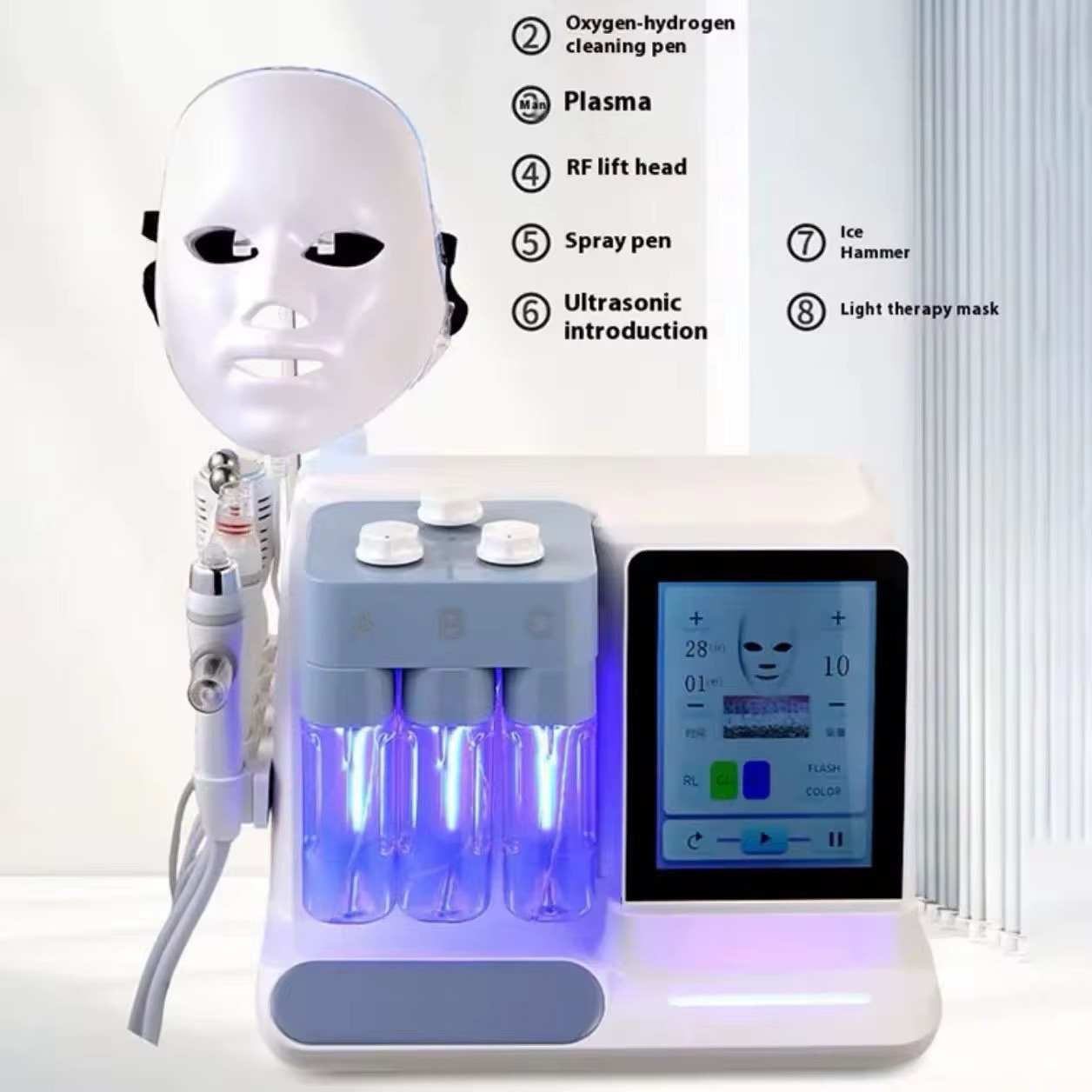 Hydrafacial N7 Plus – جهاز هيدرافيشل 7 في 1 لتنظيف البشرة - Image 4