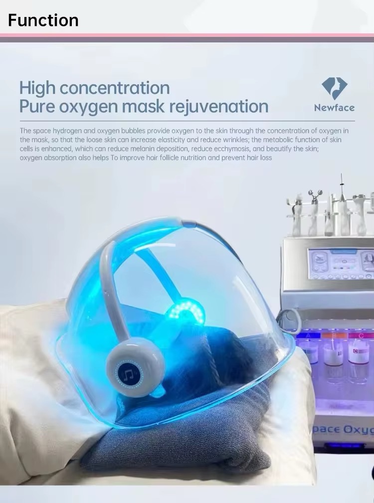 Hydrafacial Space Oxygen Dome 9-in-1 – جهاز الهيدرافيشل بخوذة الأوكسجين عالية التركيز - Image 5