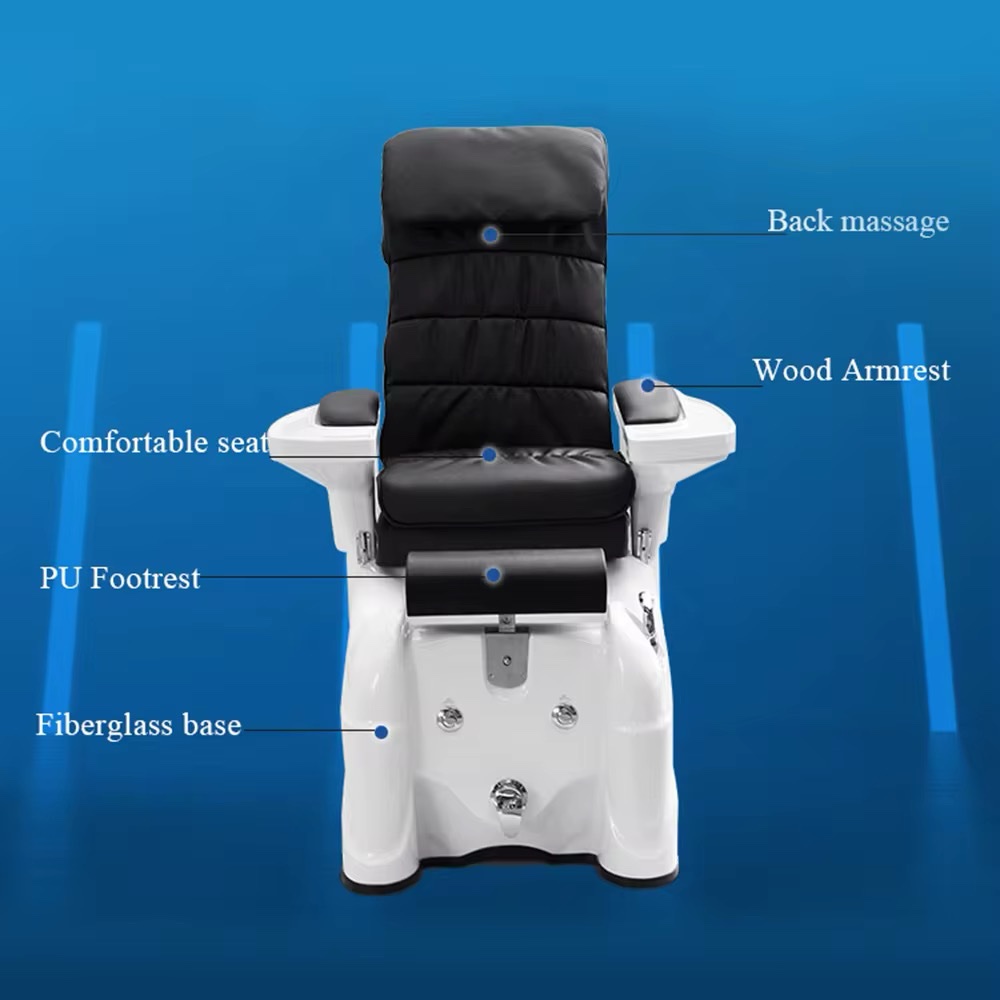 شزلونج باديكير فاخر مع مساج مدمج | Luxury Pedicure Spa Chaise Lounge - Image 9