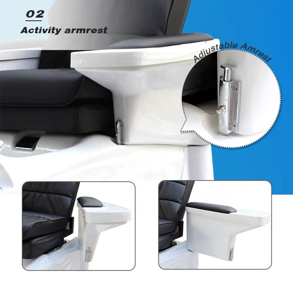 شزلونج باديكير فاخر مع مساج مدمج | Luxury Pedicure Spa Chaise Lounge - Image 7