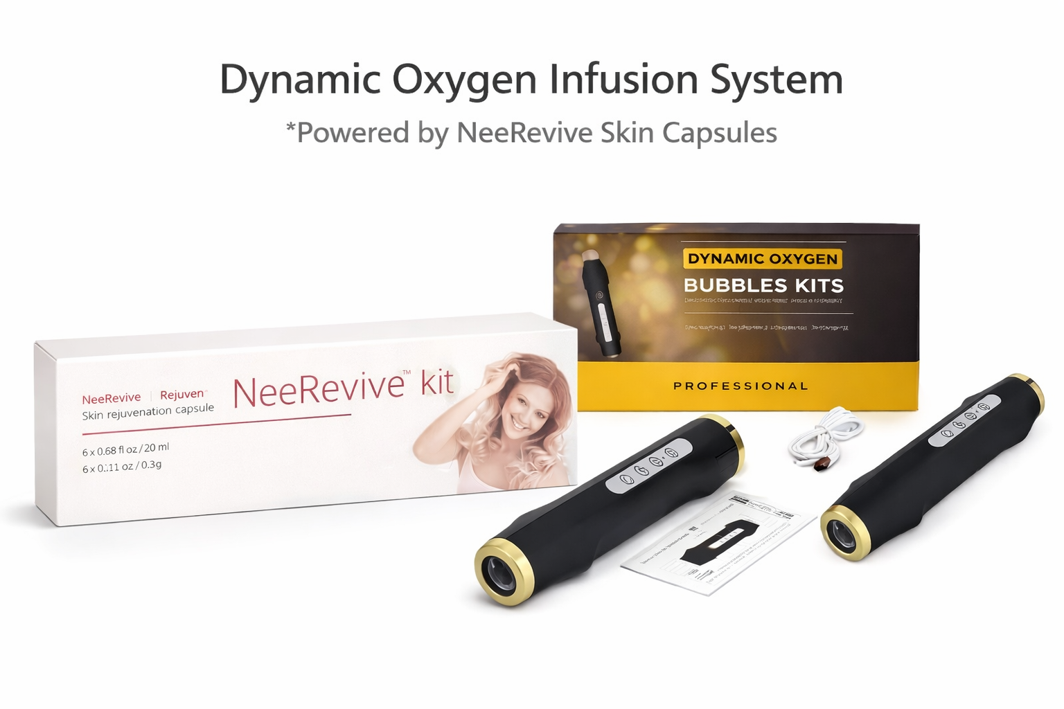 Dynamic Oxygen Infusion Device + Original NeeRevive Skin Capsules Kit
